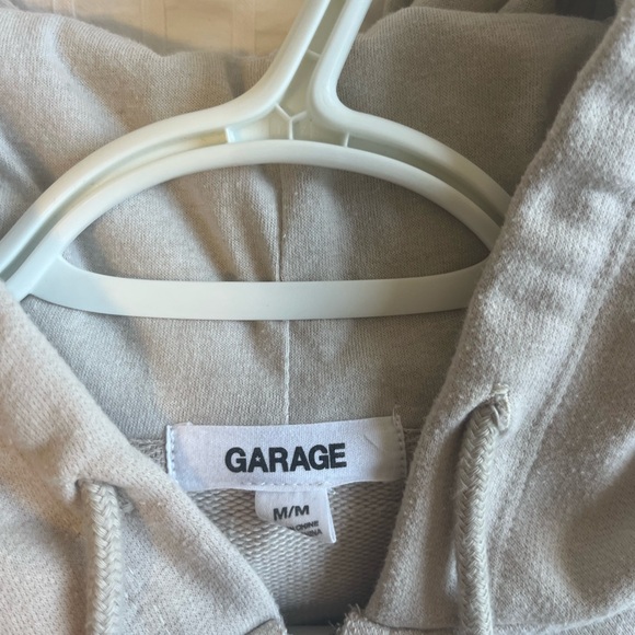 Garage Cream/Beige Cropped Hoodie - Picture 3 of 7